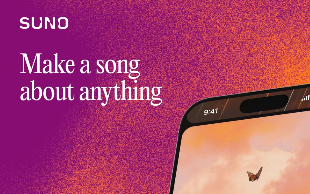 Smartphone displaying music streaming app representing AI generated songs on platforms