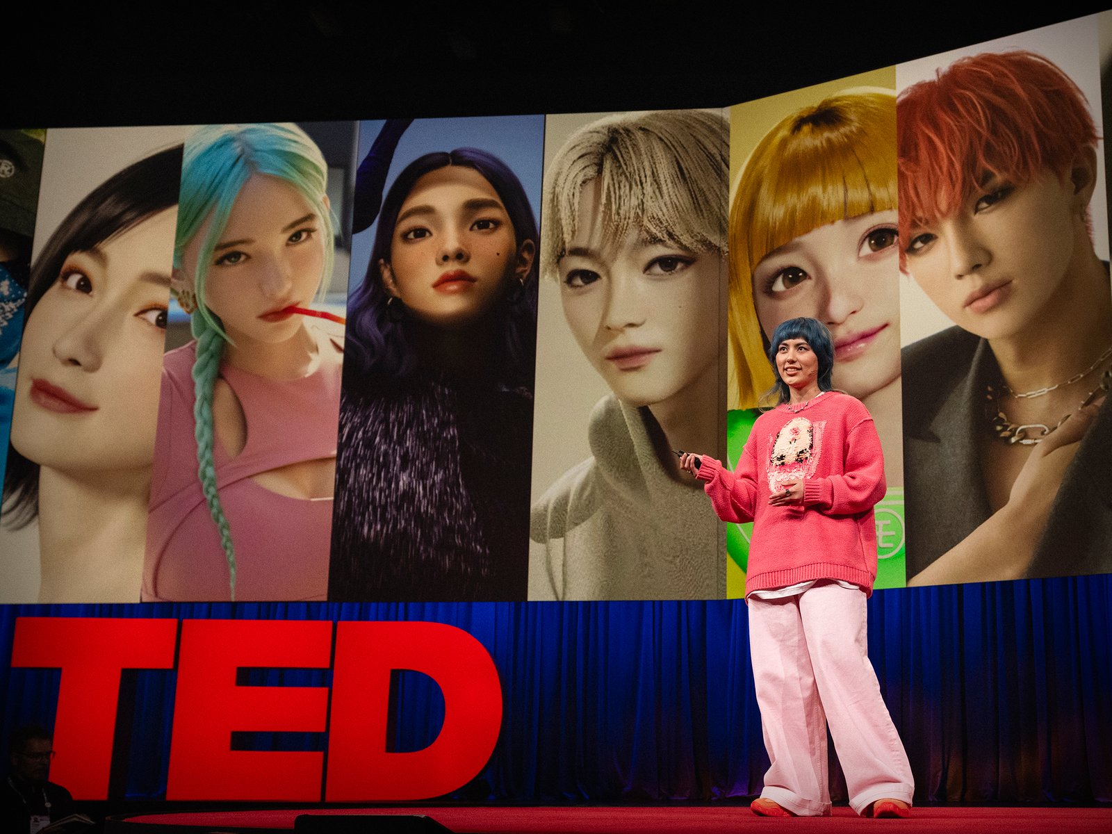 Human fist bumping prosthetic robotic hand symbolizing AI influencers and human brand partnerships