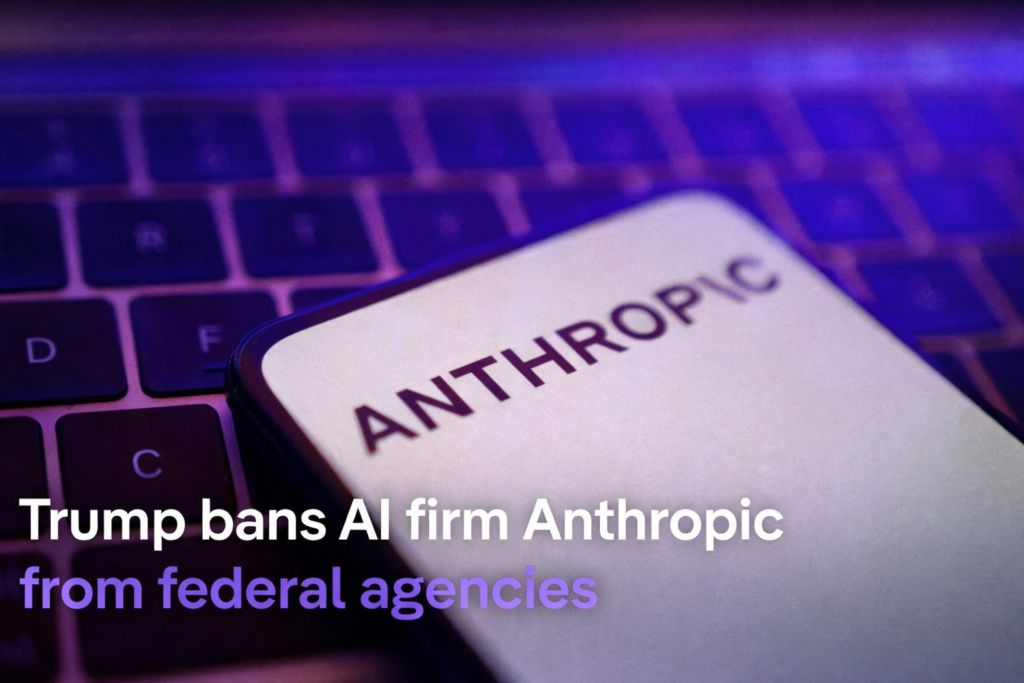 Anthropic government ban illustration showing an AI company choosing principles over a Pentagon contract
