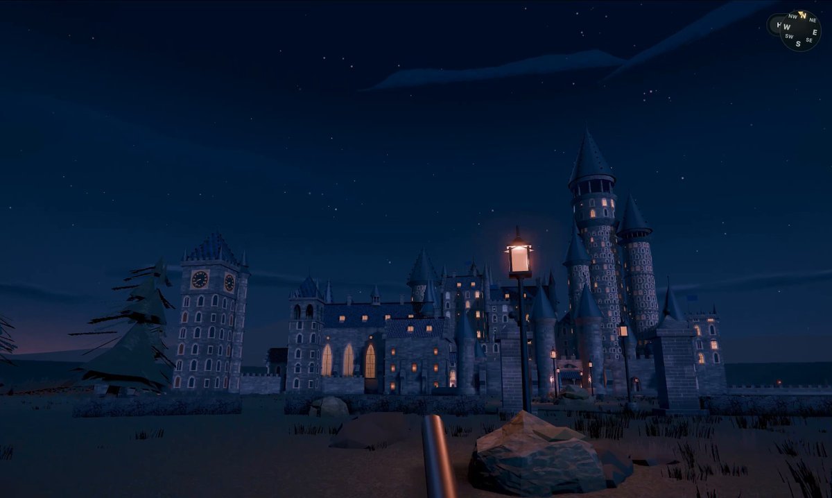 3D Hogwarts castle generated by Claude Fable 5 from a single prompt, from Matt Shumer's demo video