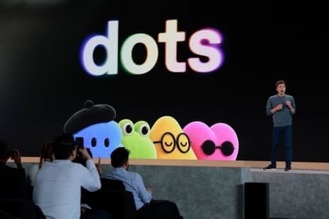 The glowing word dots in a dark studio, from OpenAI's ChatGPT dots launch film