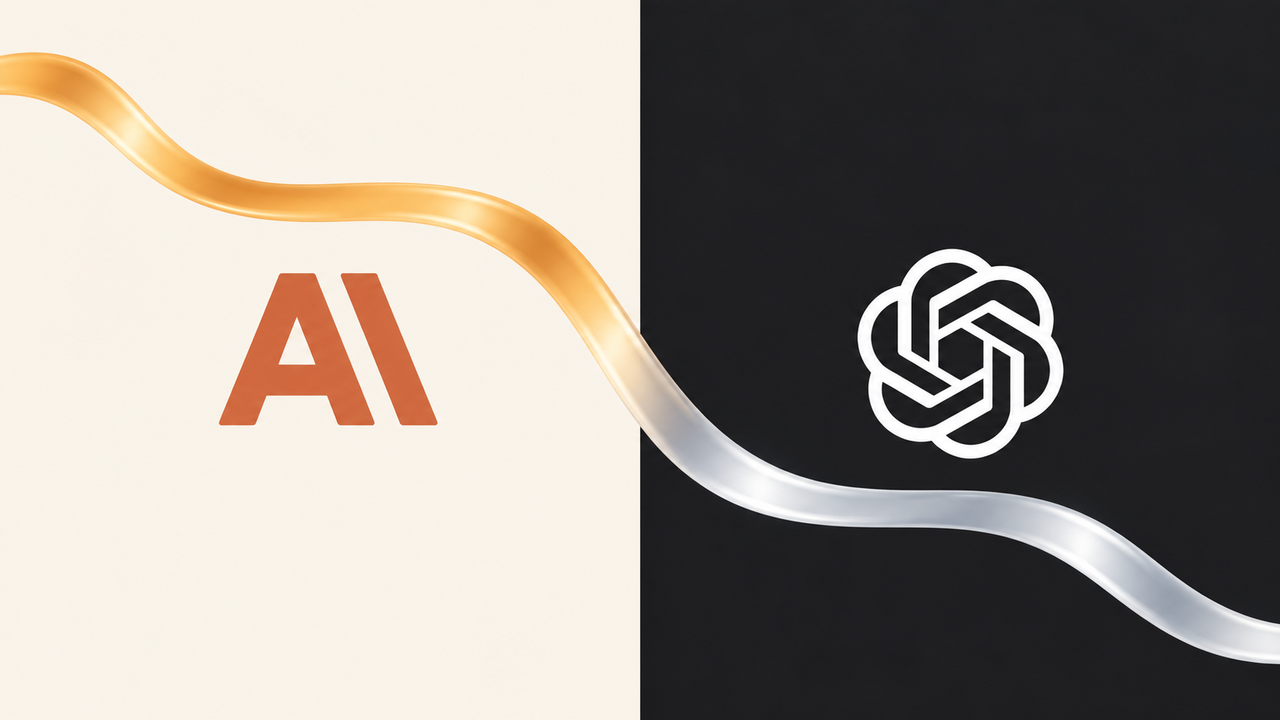 GPT-6 Sol and Luna Are Here. Here's Where You'll Actually See Them. 2 Anthropic and OpenAI logos side by side, illustrating the same-day Opus 5.5 and GPT-6 Sol and Luna launches